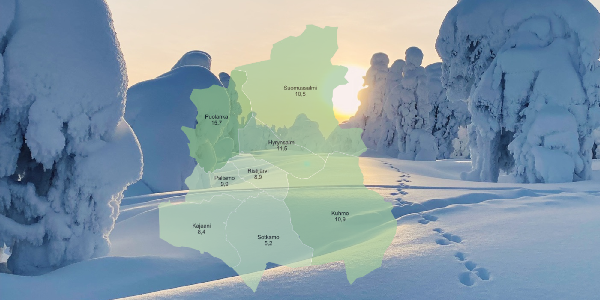 Kainuun työttömyys selkeästi koronakriisiä edeltävää tasoa matalammalla